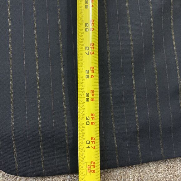 Pal Zileri Brown Pinstriped 100% Wool 2 Pc Suit Jacket Pants See Photos - Picture 3 of 16